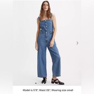 Levi's Drea Jumpsuit Classic Blue Denim Overalls Women’s XL